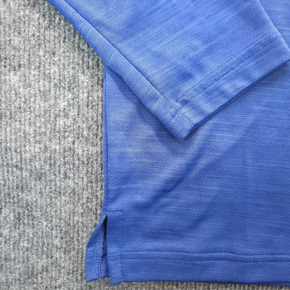 Nike Dri-FIT Quarter Zip Women Medium Blue Polyester Long Sleeve Athletic Top - Picture 4 of 10